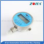 Blue Flange Mount Pressure Gauge / LED Digital Hydraulic Pressure Gauge