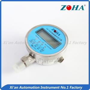 Quality Blue Flange Mount Pressure Gauge / LED Digital Hydraulic Pressure Gauge wholesale