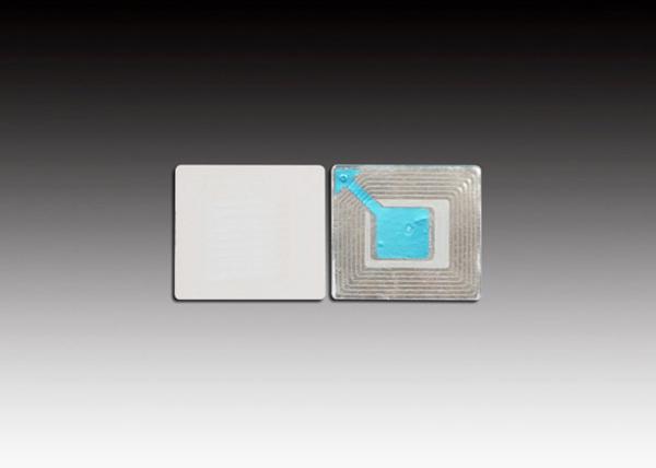 Small White 8.2mhz Security Labels , Anti-Shoplifting Sticker RF Security Labels