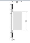 Aluminum 316 304 Stainless Steel Cabinet Hinges Chrome Surface