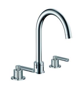 Quality Three Holes Concealed Shower Mixer Shining Chrome Finished T90910 wholesale