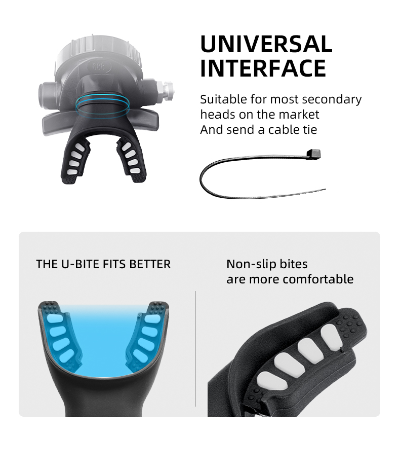 Silicone Scuba Diving Accessories Mouthpiece For Underwater Sport