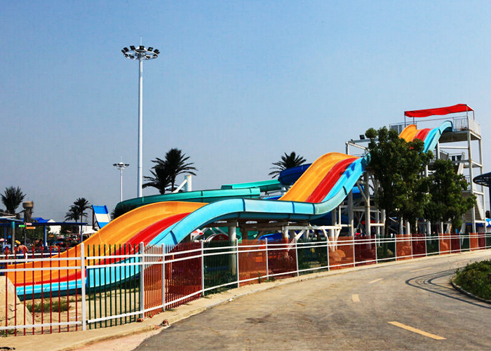 Extreme Fiberglass Water Slide , Swimming Pools Whizzard Rainbow Water Slide