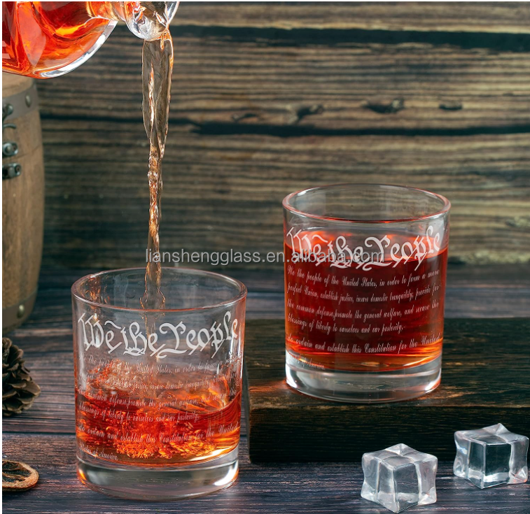Glass Bespoke 450ml Decanter Whisky Glass Bottles With Customer Logo