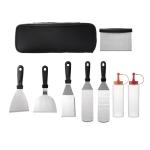 RosH Camping Stainless Steel Grill Kit Kitchen Barbecue Utensil Set
