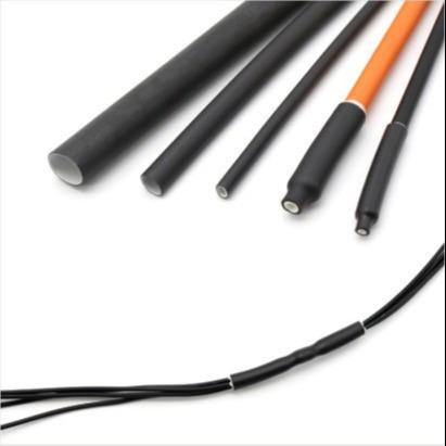 Polyolefin 4mm Heat Shrink Tubing Black , 4x Heat Shrink Tubing Adhesive