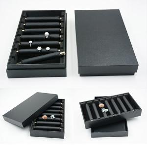 Quality Retail Ring Jewelry Display Box / Case With Cover Eco Friendly Lightweight wholesale