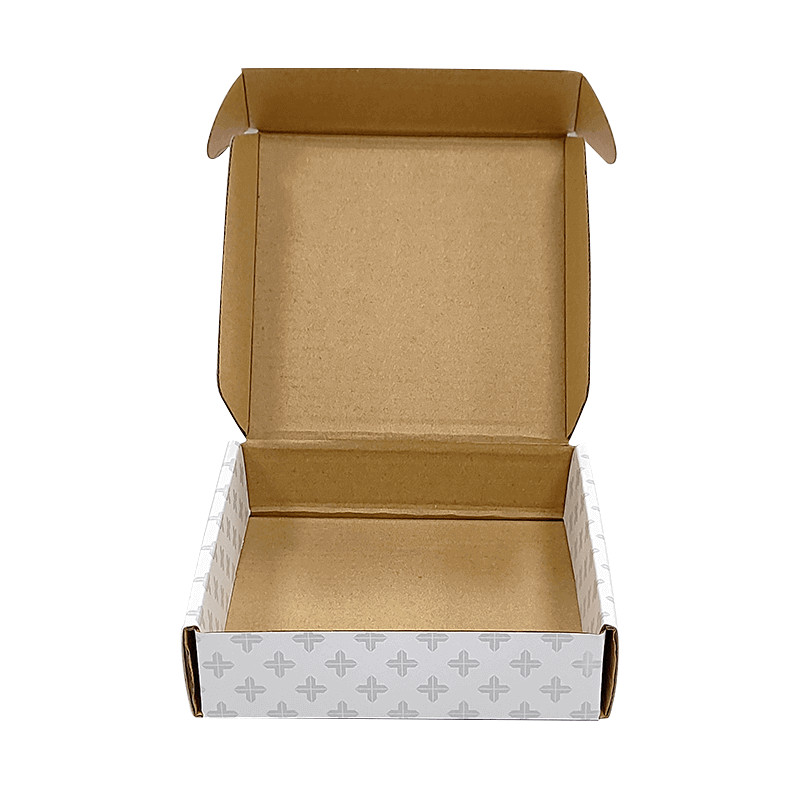 Delivery Shipping Carton Package Boxes Collapsible Paper Board Kraft Corrugated White Mailer Packaging Box