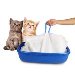 Drawstring 50 Micron Thickness LDPE Cat Litter Box Bags