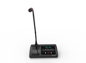 Quality No Physical Buttons Desktop Conference Microphone OLED Display Screen Black Color wholesale