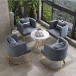 Metal And Fabric Dining Chairs , Metal Frame Upholstered Dining Chair