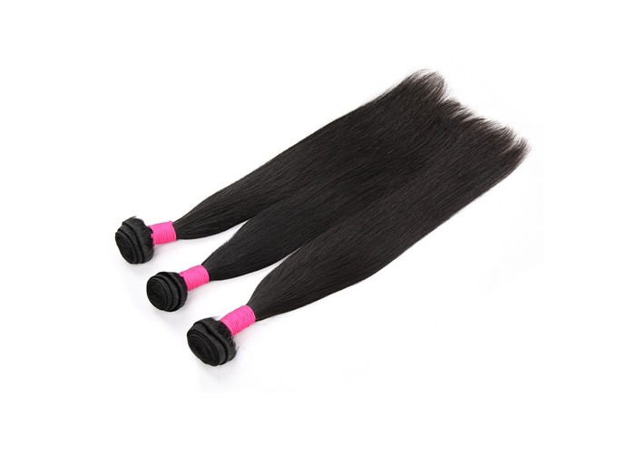 Brazilian Human Hair Grade 6A Virgin Hair , Silk Straight Human Hair Weave Weft