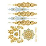 Gold Foil Body Tattoo Sticker