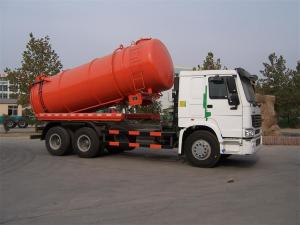 Quality Sinotruk HOWO Vacuum Suction Truck With Jetting Cleaning KEG Pipe Nozzle 12m3 Tanker wholesale