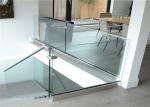 U Channel Glass Building Railing Staircase Type For Indoor Outdoor Designs