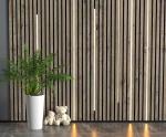 Smoked Oak Natural Wood Acoustic Panels For Building Materials