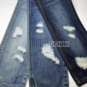 Quality Custom 158cm 100% Cotton Denim Fabric Light Blue 9.4 Oz wholesale