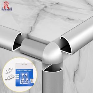 Quality Champagne 6063 Aluminum Tile Trim , 2m Ceramic Tile Metal Trim wholesale