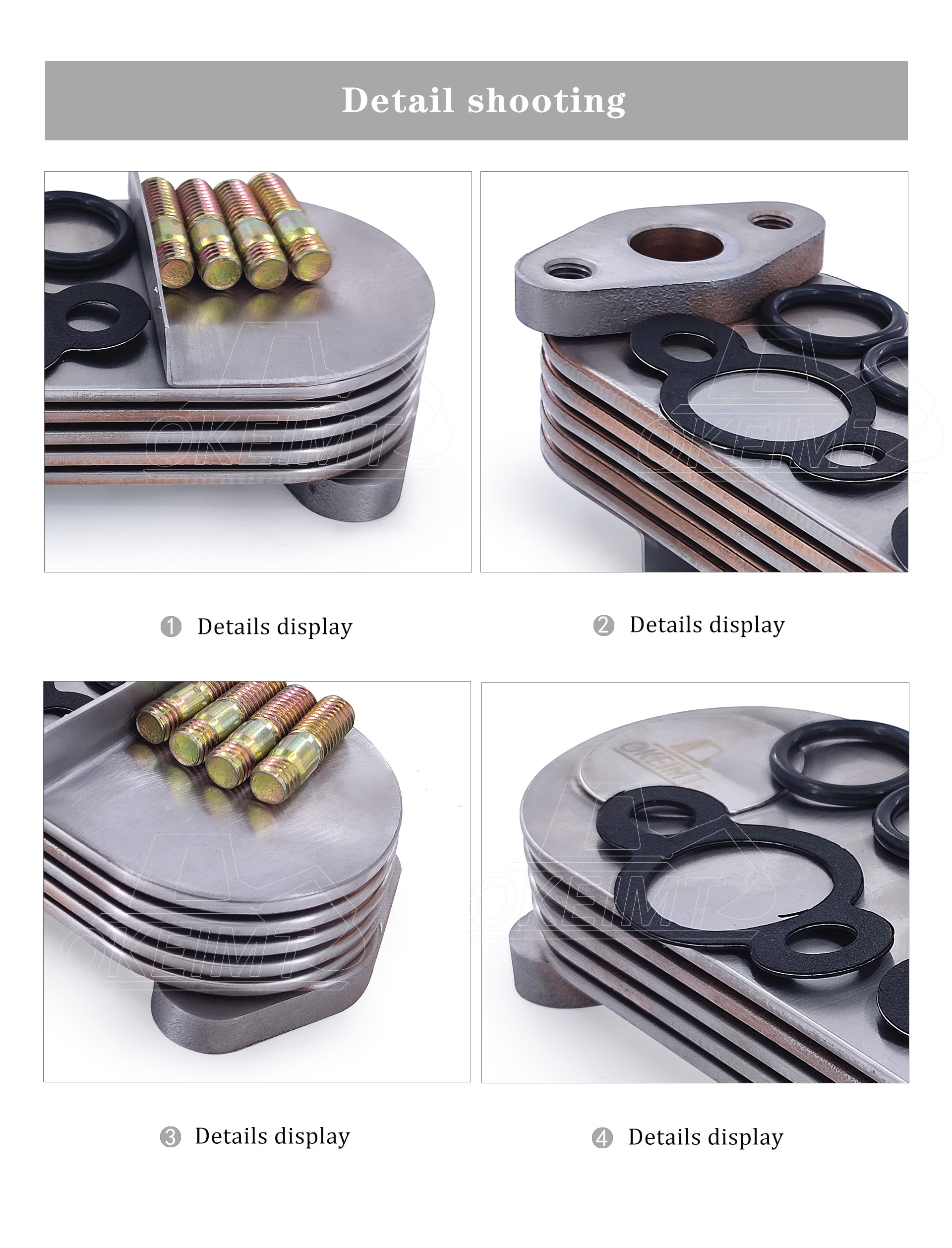 VH157121880A Engine Oil Cooler Core For J05E J05C SK250-6 SK260-8 SK200-8 SK240
