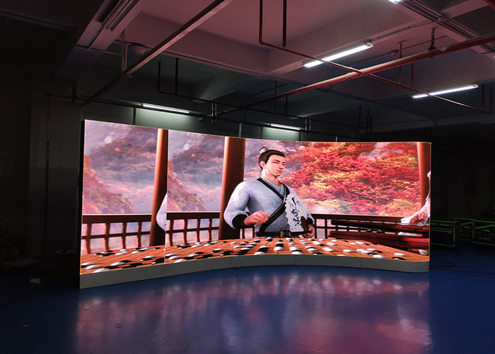 P2 Advertising Flexible LED Displays 120x60 Dots Indoor Video Wall