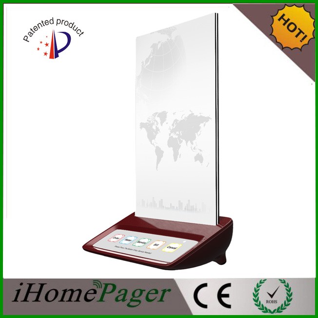 wireless audio paging system guest call waiter table stand menu call button
