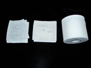 China Unbleached Ultra soft toilet Paper Roll 3 Ply Tissues , virgin wooden pulp on sale