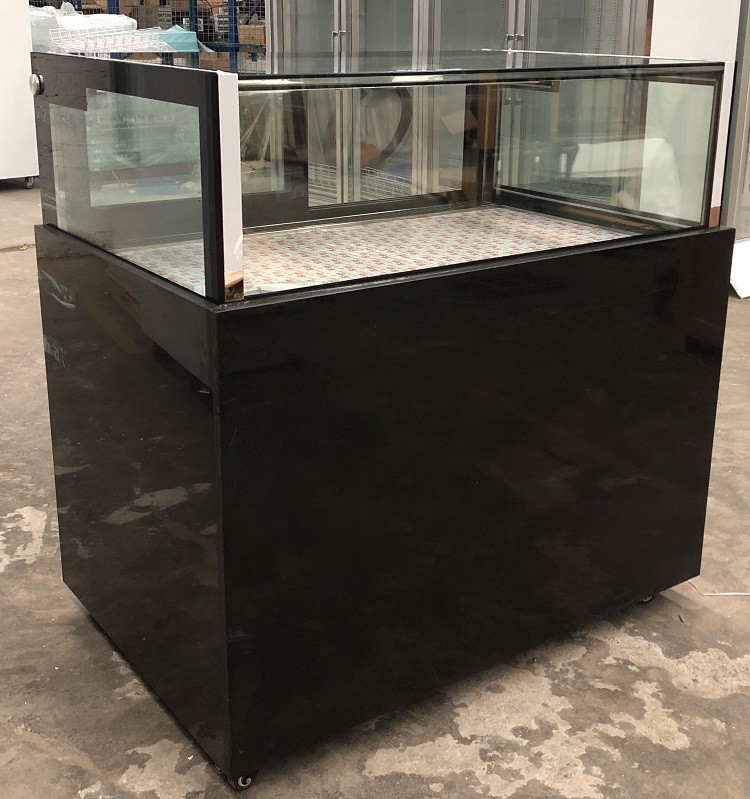 1.5m Drawer Chocolate Display Cabinet , Square Glass Commercial Cake Fridge