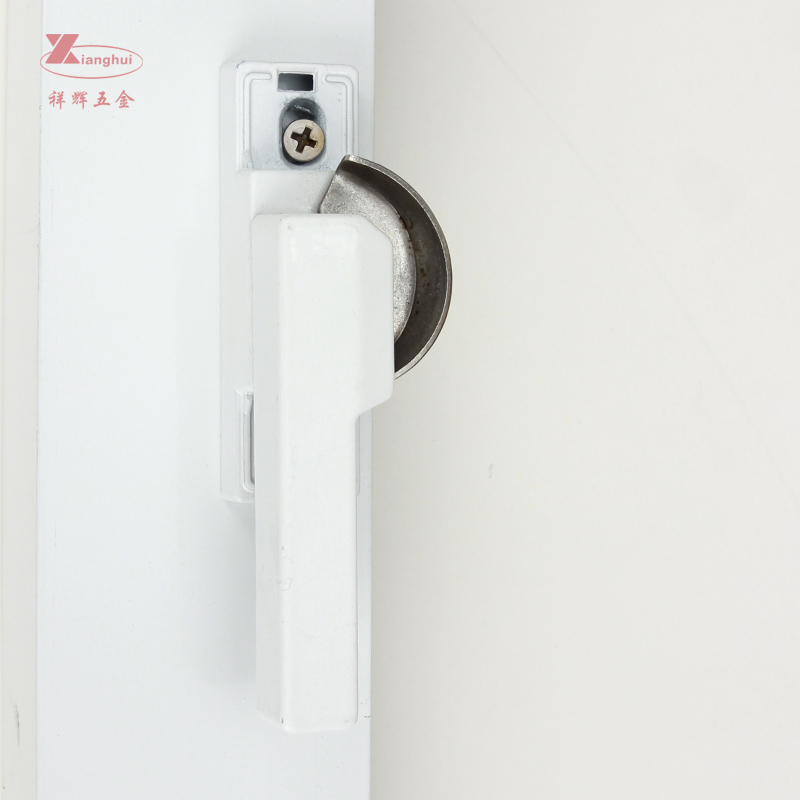Modern Design UPVC Square Handle Crescent Lock for Sliding Window Aluminum