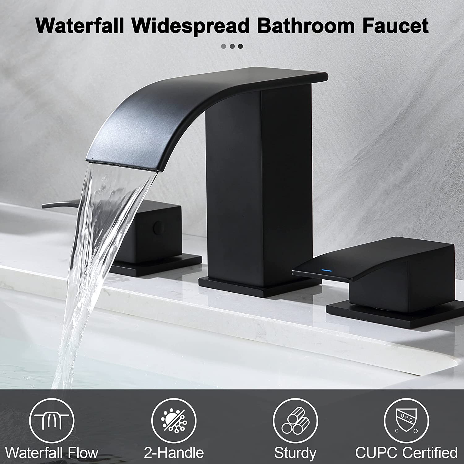 bath shower 3 hole single handle 2 basin heater rotating sink basin mixer kitchen torneira gourmet waterfall fauc