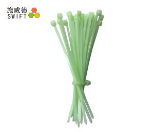 Quality 4 Inch Length Nylon Cable Ties Heat Resistant 150℃ UL94V2 Green Color PA66 wholesale