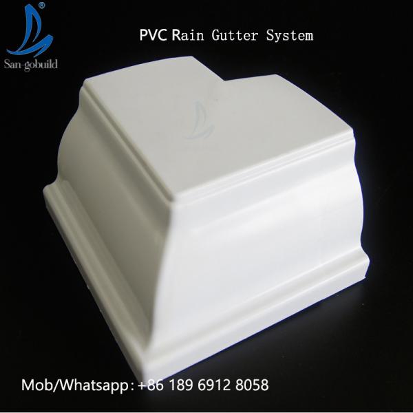 San-gobuild Guangzhou PVC Roof Gutter Elbow / PVC Rain Water Gutter Philippines
