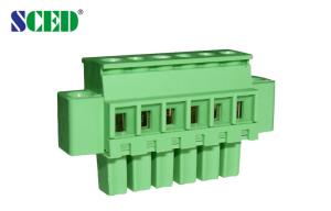 Quality Pitch 3.50mm Plug Female Sockets Plug - in Terminal Block 300V 8A 2P - 20P wholesale