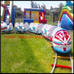 OUTDOOR kiddie electric trains, rocket electric train playground