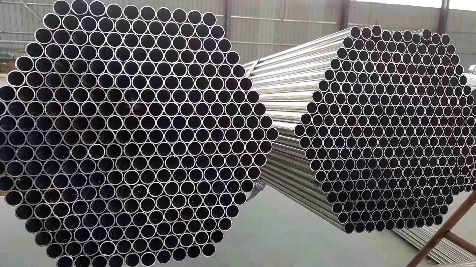 Straight Seam Galvanized Metal Pipe , Smooth Galvanized Round Tubing For Building