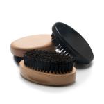 Private Label Men'S Beard Comb And Brush Set 100% Boar Bristle Beard Brush Gift