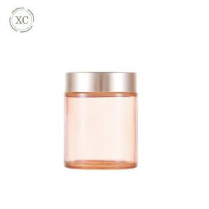Quality Pink 20g Face Cream Glass Jar With Gold Lids wholesale