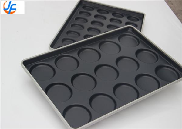 RK Bakeware China Foodservice15 Cavity Aluminumized Hamburger Bun Baking Tray