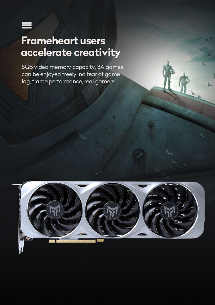 JIESHUO Gaming Graphics Card GALAXY Geforce RTX 3060 Ti Metal Master 8GB GDDR6 256Bit