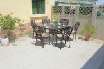 Modern Style Fixed Rotary Outdoor Table and Chairs with Optional Rattan Color