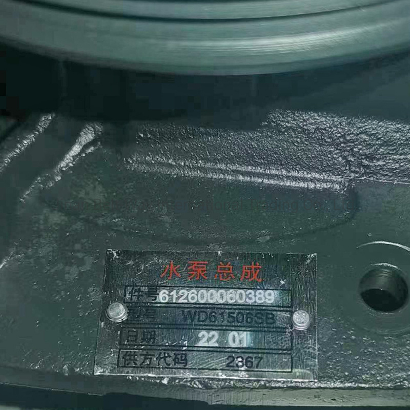 Truck Spare Parts Original High Quality Water Pump 612600060389 for Sinotruck HOWO Shacman FAW Dongfeng