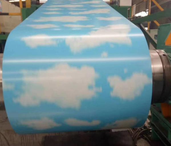 Water Heater Prepainted Steel Coil Sky Pattern 3D Printing Provided Protection