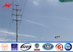 BV Certified 15m Galvanized Steel Transmission Poles 1mm - 30mm Thickness