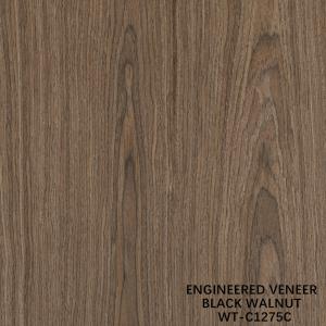 Quality Artificial Natural Wood Veneer Crown Cut Walnut Standard Size 2500*640 For Indoor Decorative Board wholesale