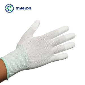 Quality Lint Free ESD Cut Resistant Gloves 13gsm Conductive Carbon Fiber PU Palm Fit wholesale