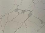 Polished White Calacata Quartz Stone Slab For Kitchen Worktops 3200*1600mm