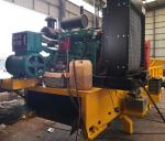 Industrial Diesel Wood Crusher Wood Chipper Shredder With Mobile Wheels