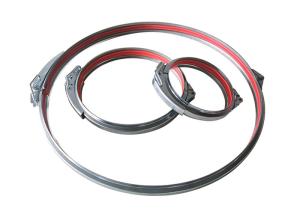 Quality Duct Fittings Zinc Plated Quick Release Pipe Clamp 80-600mm wholesale