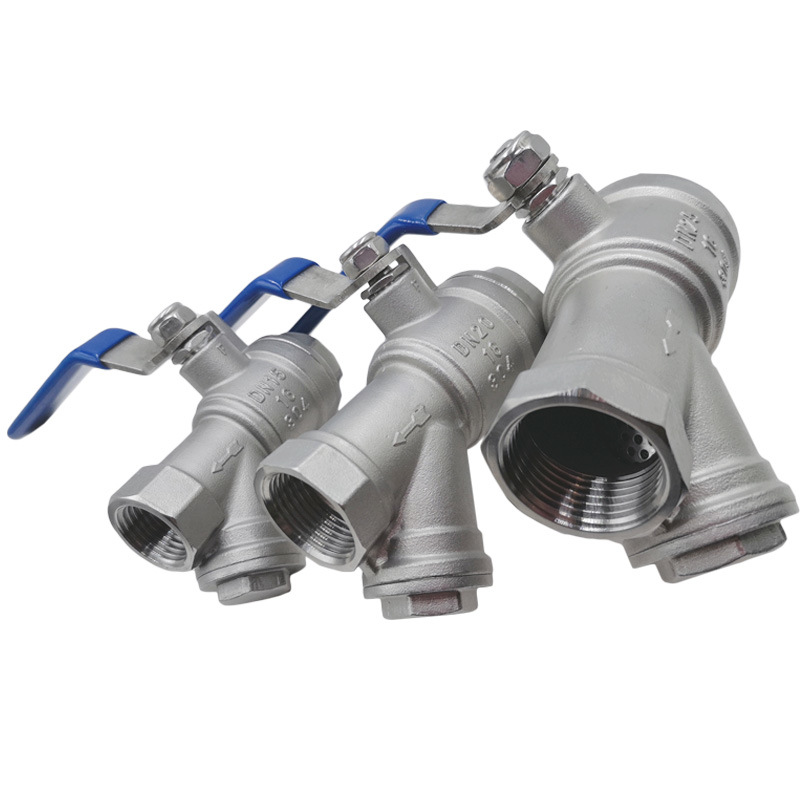 1/2&quot;-1&quot; Long Handle Filter Valve Stainless Steel Body Ball Valve