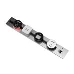 Multifunctional Sliding Track Power Socket LED For Commercial Industrial