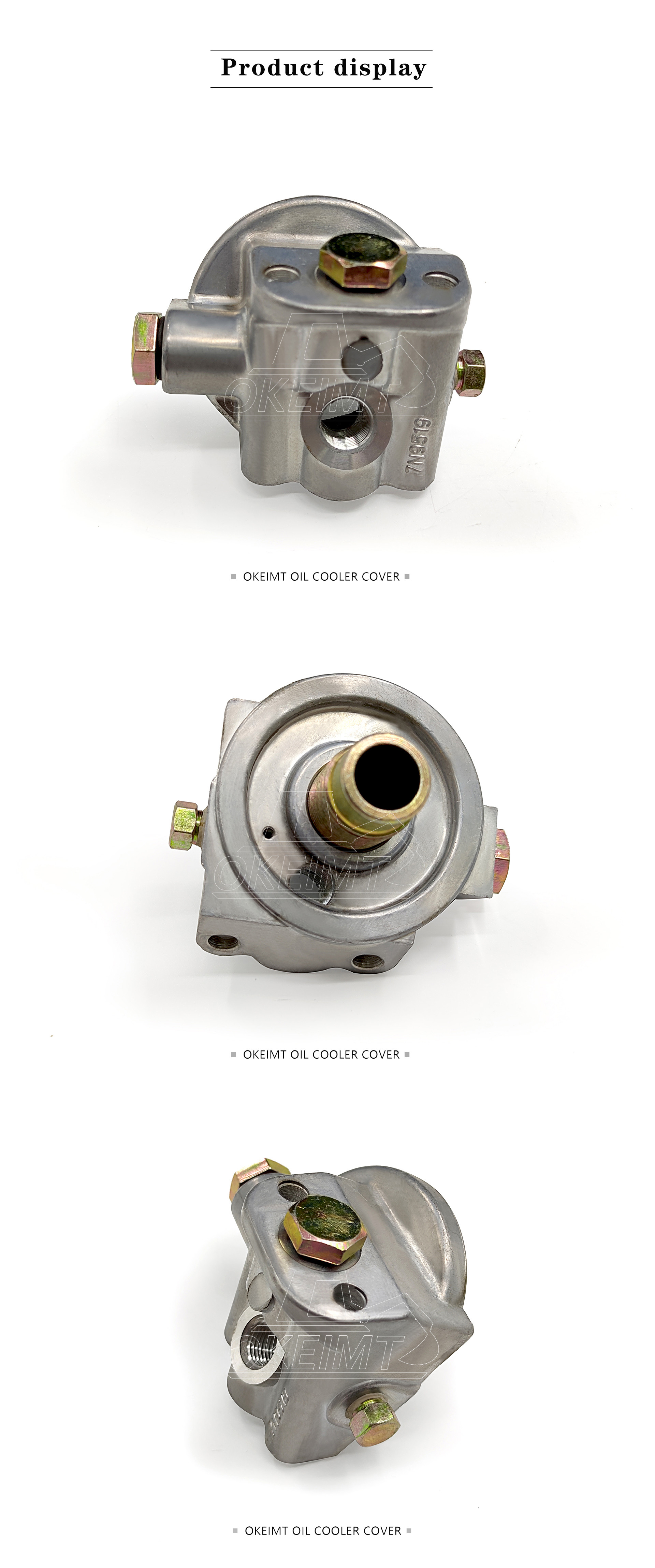 Construction Machinery Hydraulic Filter Head For CATE S6K E320C Engine